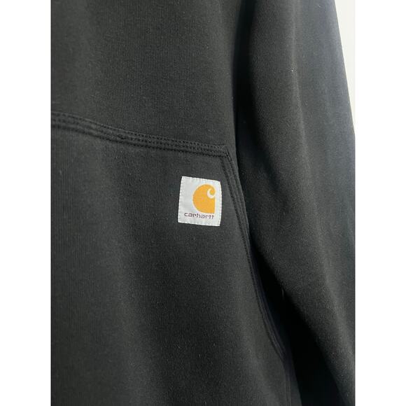 Carhartt Black Drawstring Hoodie Pullover Mens 3XL Kangaroo Pockets - Picture 4 of 5